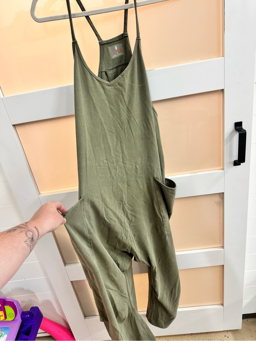 Free People Movement - Olive Green Women's Utility Jumpsuit